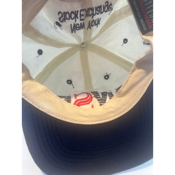Vintage NYSE Snap Back Hat Cap New York NY Stock Exchange White Blue 90s - Picture 2 of 7